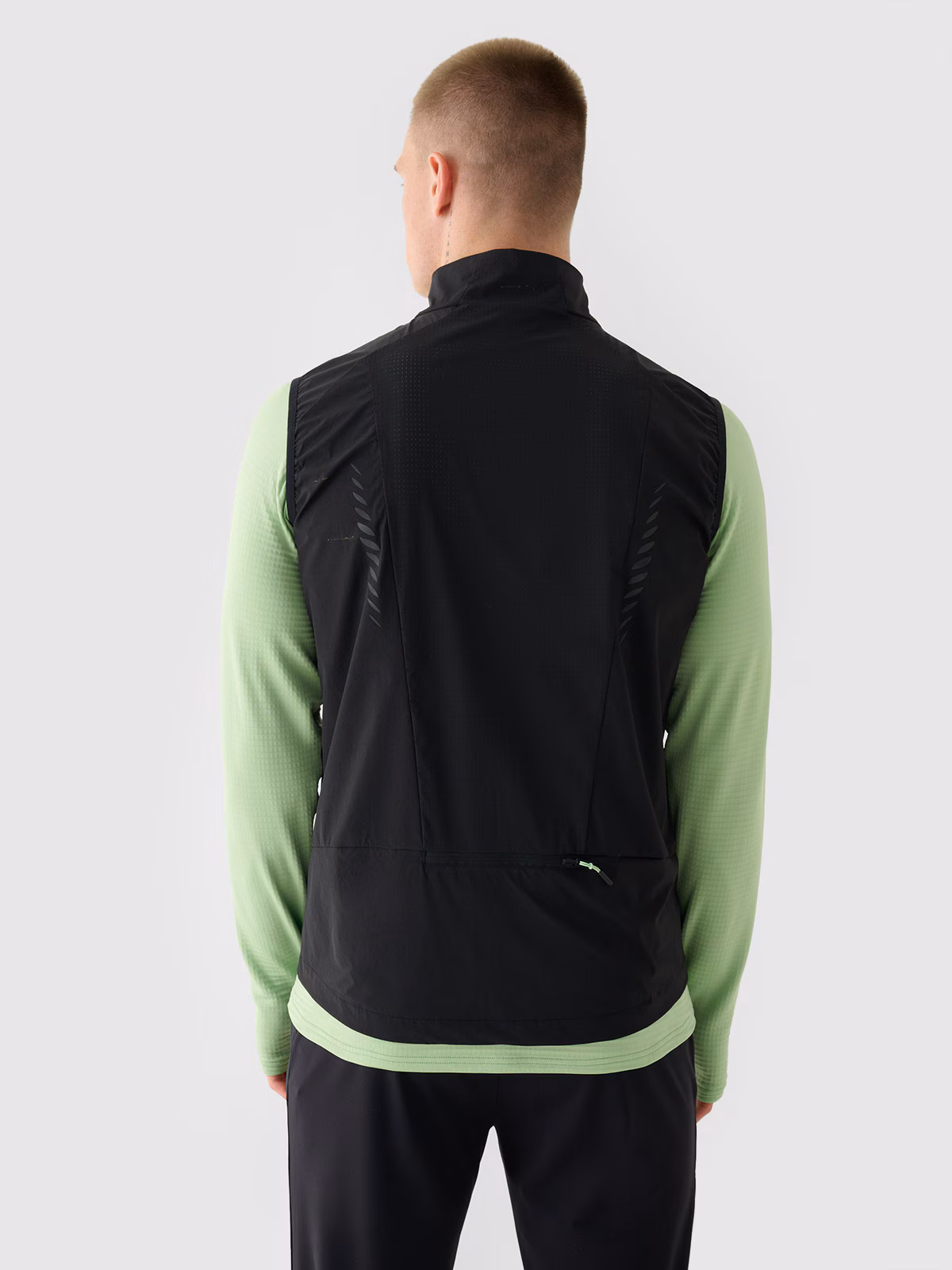 Bezrękawnik do biegania Ultralight męski - czarny