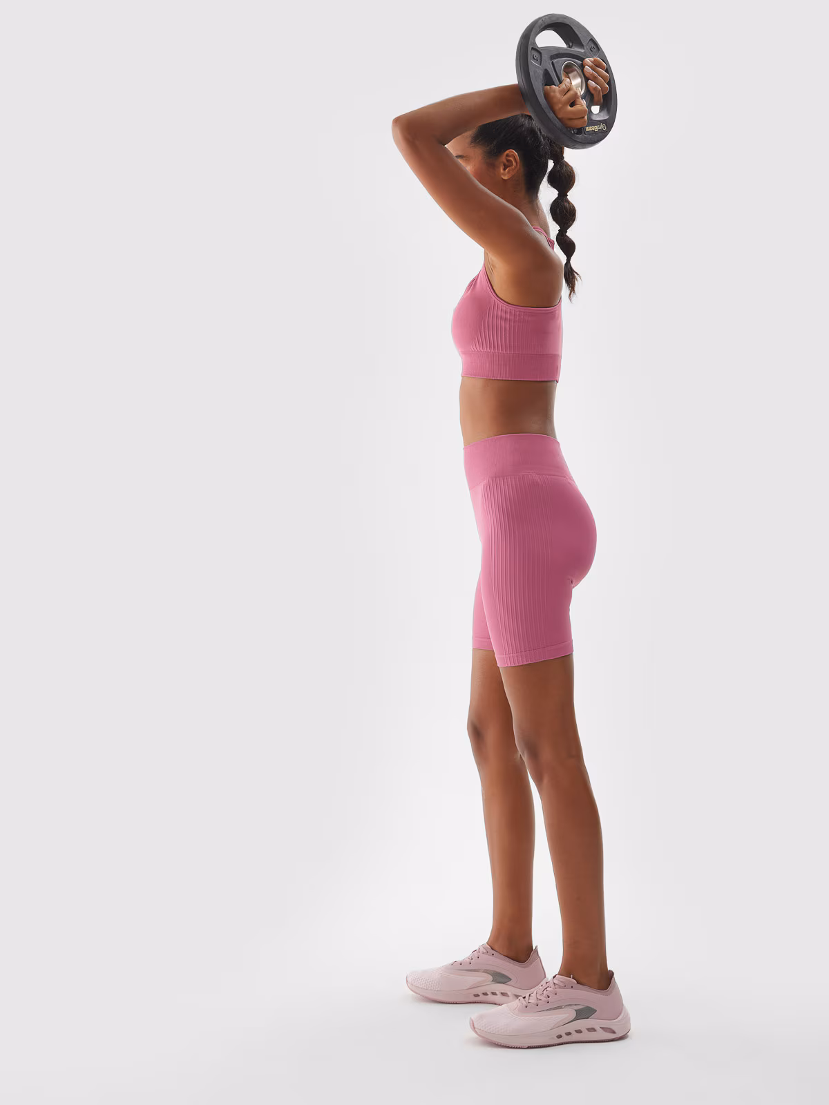 Legginsy kolarki treningowe damskie - fioletowe