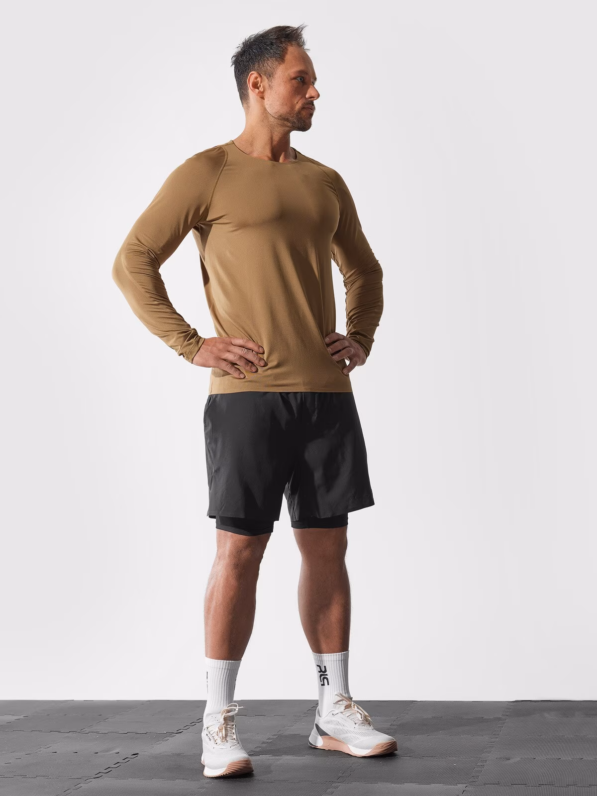 Longsleeve treningowy szybkoschący z materiałów z recyklingu męski 4F x Robert Lewandowski