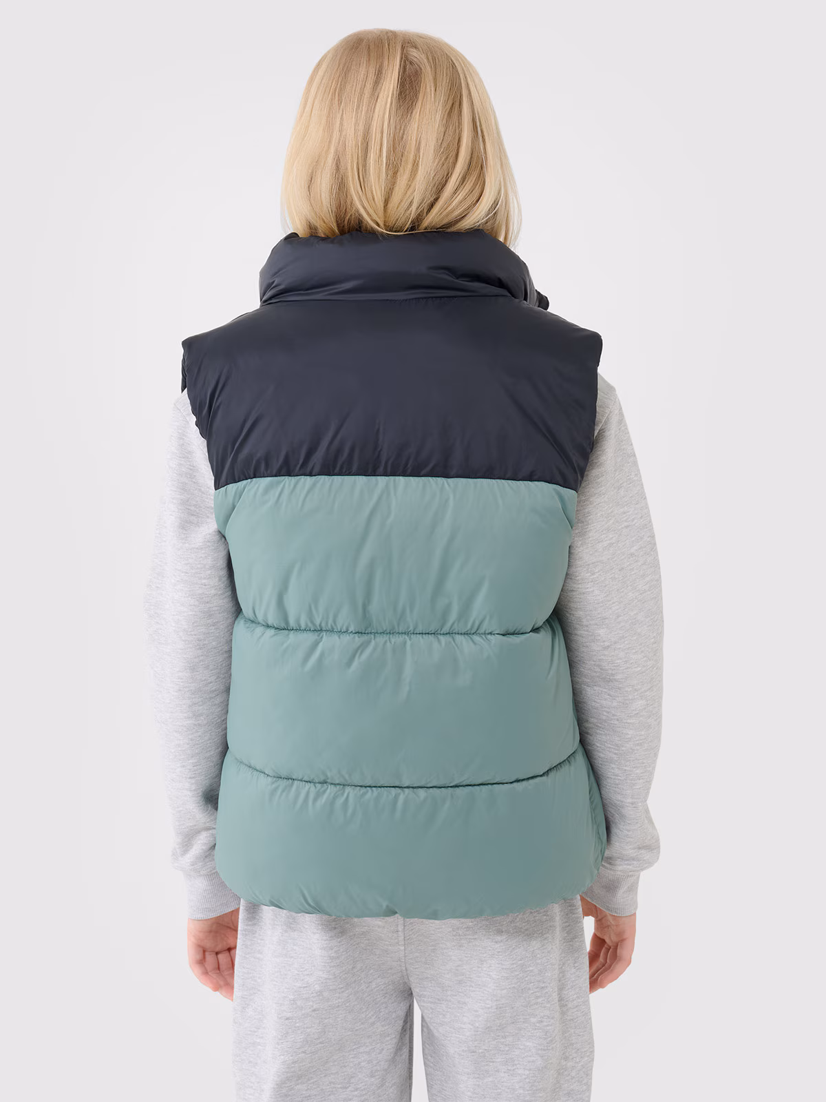 Bezrękawnik puchowy z wypełnieniem syntetycznym chłopięcy - zielony