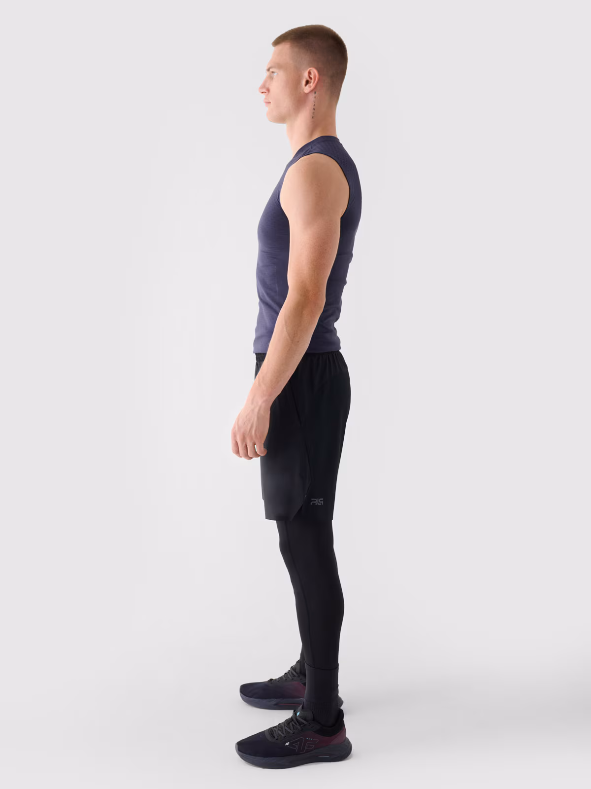 Spodenki treningowe szybkoschnące męskie 4F x Robert Lewandowski - szare