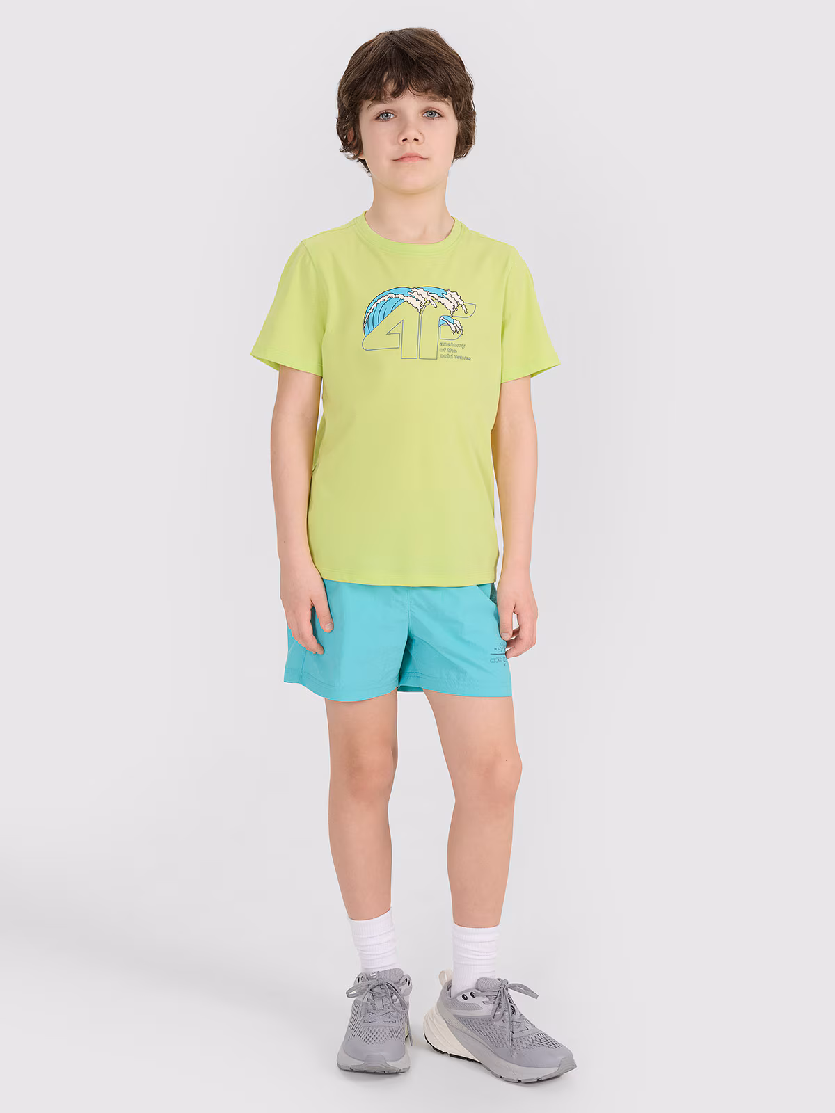 T-shirt regular z nadrukiem chłopięcy - zielony