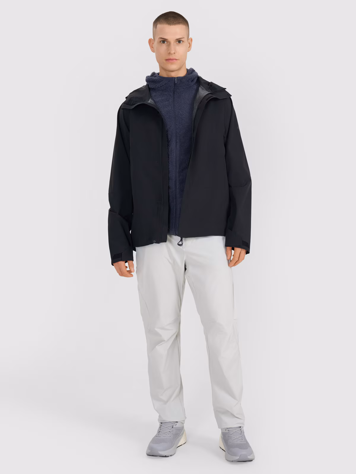 Kurtka trekkingowa membrana 15000 męska - pomarańczowa