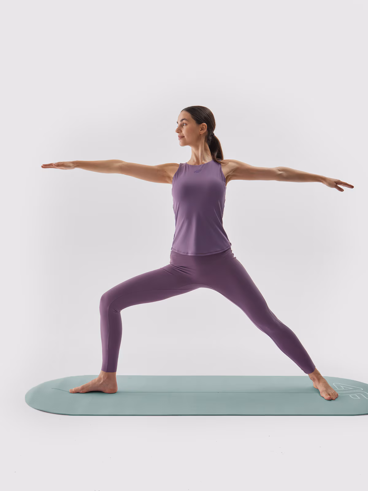 Top do jogi szybkoschnący damski - fioletowy