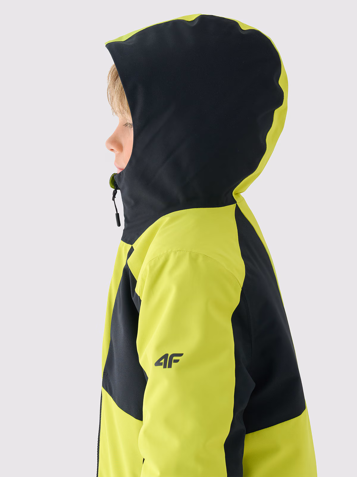 Kurtka narciarska membrana 8000 chłopięca - czarna