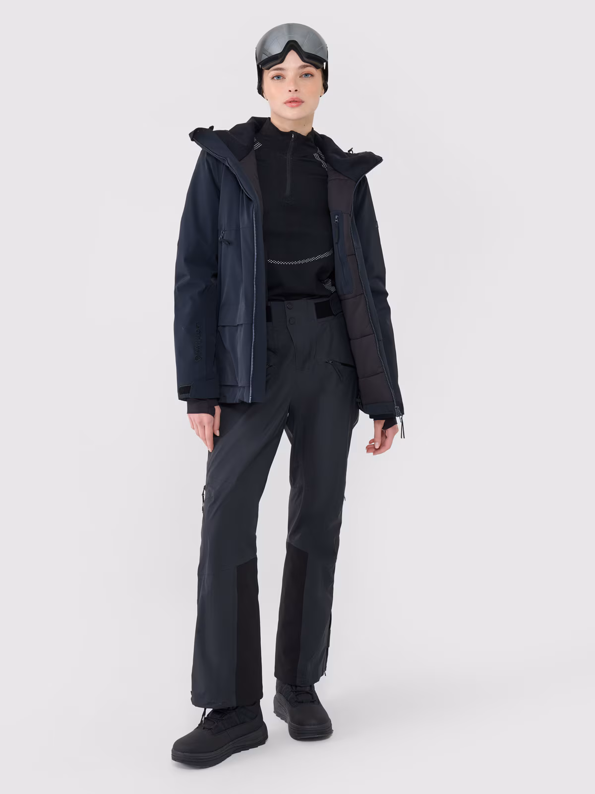 Kurtka narciarska 4FPro membrana Dermizax 20000/20000 damska - czarna