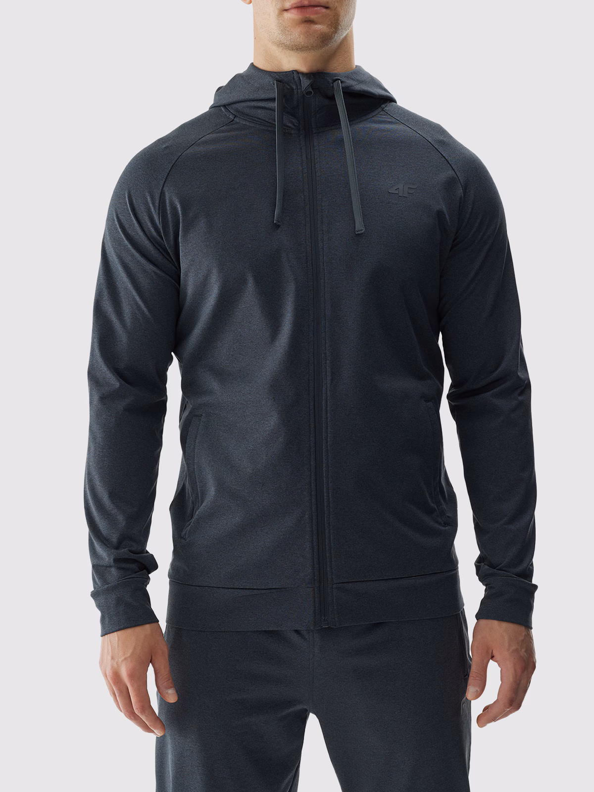 Bluza treningowa regular szybkoschnąca męska - szara