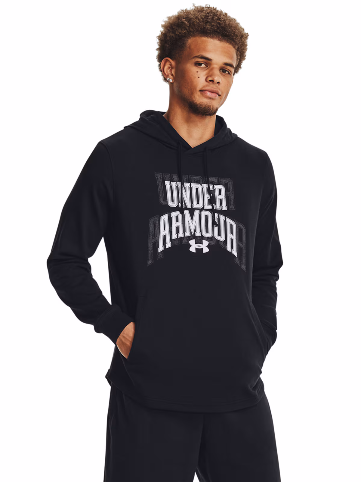 Bluza dresowa męska Under Armour UA Rival Terry Graphic HD - czarna