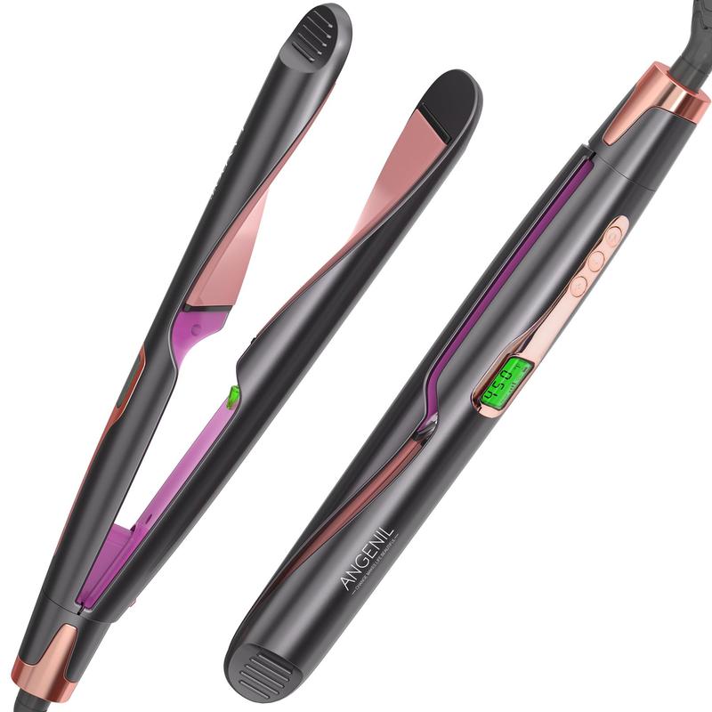 2 in 1 Hair Straightener & Curler, 1 Count Fast Heating Temperature Adjustable Hair Straightening & Curling Iron with LCD Display, Hair Styling Tool for Women #TOP PICKS