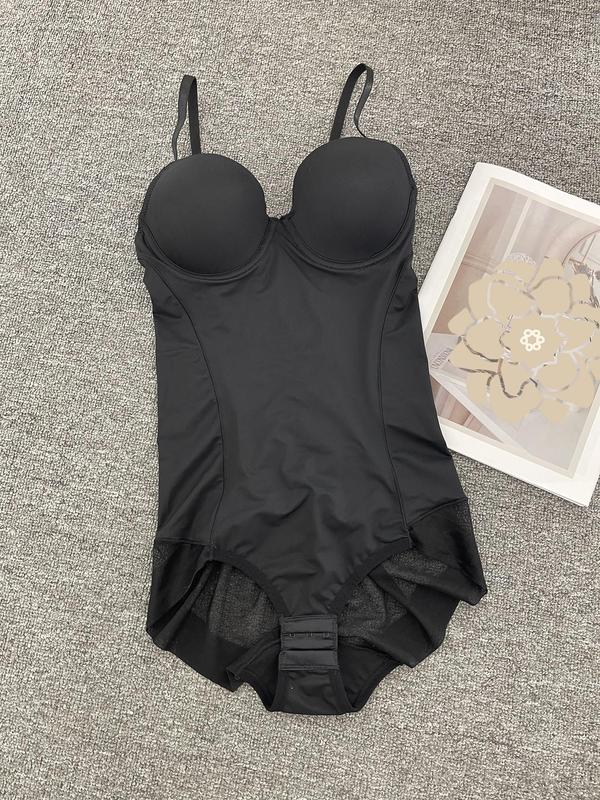 Women's Adjustable Strap Body Shaper, Slimming Underwear with Waistband, Breathable Knitted Material, All Season Use, Regular Fit, Non-Sensitive Goods