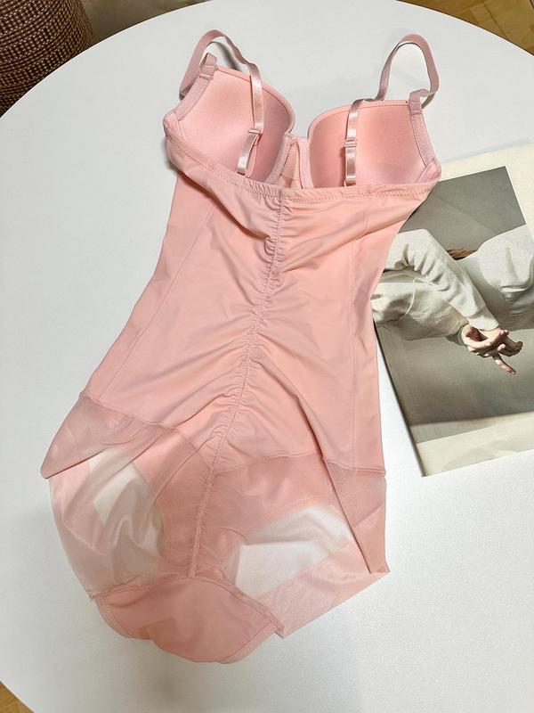 Women's Adjustable Strap Body Shaper, Slimming Underwear with Waistband, Breathable Knitted Material, All Season Use, Regular Fit, Non-Sensitive Goods