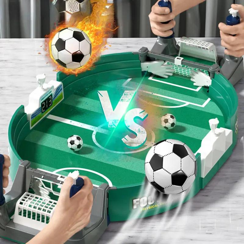 Interactive Educational Table Football for Two Players, 4 Small Balls Included, Promotes Parent-Child Bonding, Easy Assembly for Fun and Learning