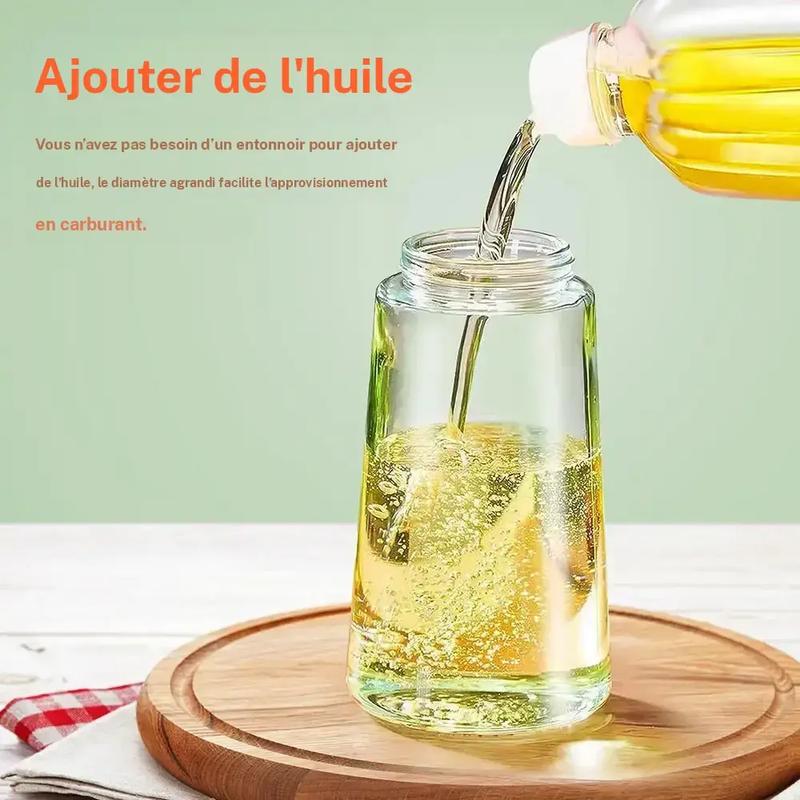 Multifunctional 2 in 1 Glass Oil Dispenser, 1 Count Oil Sprayer with Handle, Oil Dispenser for Cooking, Baking, Frying, Kitchen Utensils & Gadgets #TOP PICKS