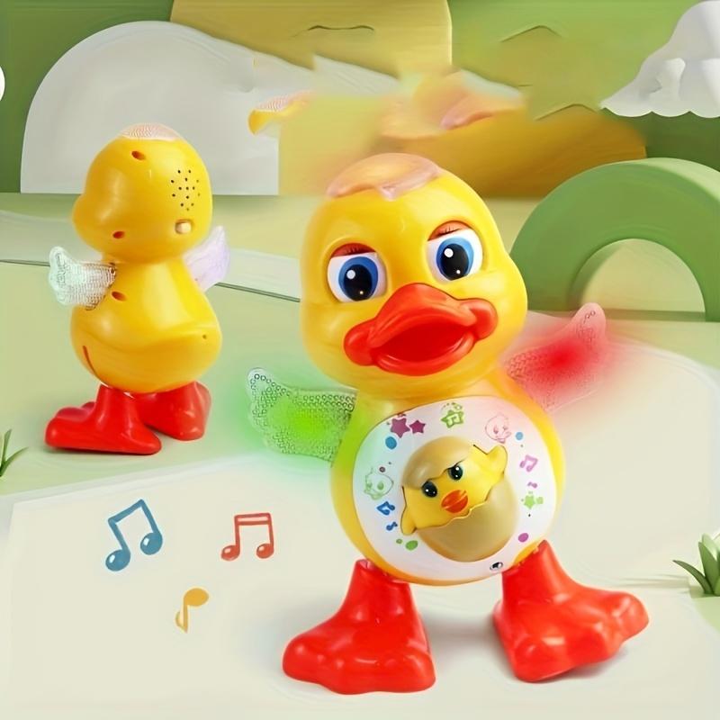 Interactive Dancing Duck Toy with Music and Flashing Lights, Educational Sensory Toy for Kids Aged 3-6, Perfect Christmas Halloween Gift