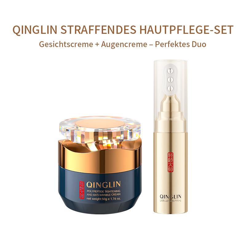 QINGLIN-set reafirmante juvenil oficial de zafiro, crema reafirmante (50g) + crema de ojos con péptido revitalizante (25g), péptido de dosis alta, orgánico, vitamina E, TikTokShopBlackFriday