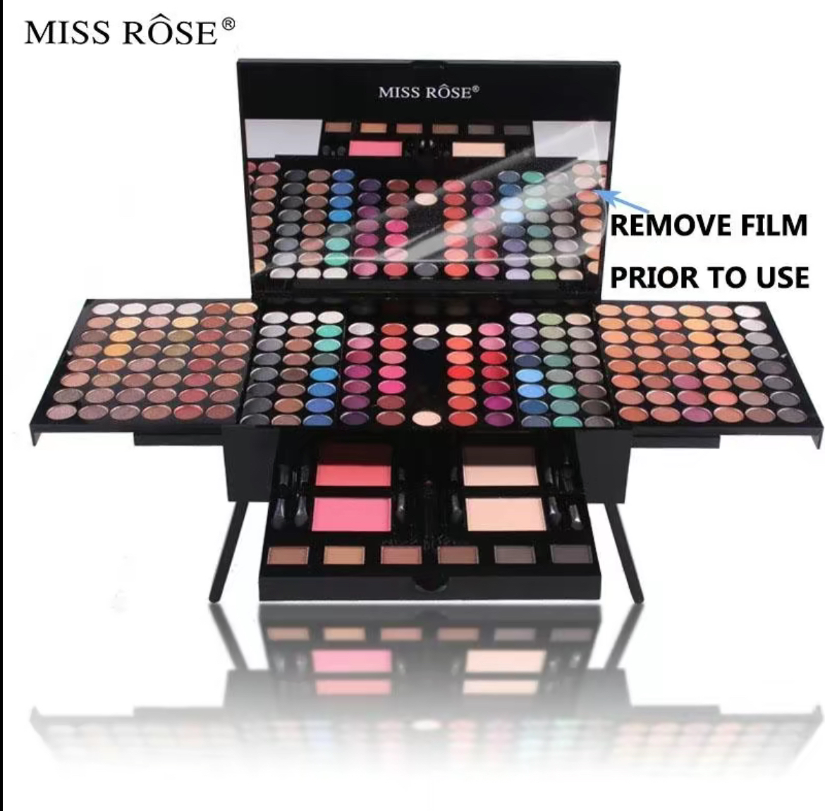 Makeup Palette, Including Matte Eyeshadow, Compact Powder, Blusher Powder, Eyebrow Powder, Brush, Eyeliner Pen & Mirror, Makeup Set, Summer Makeup, Makeup Gift Set