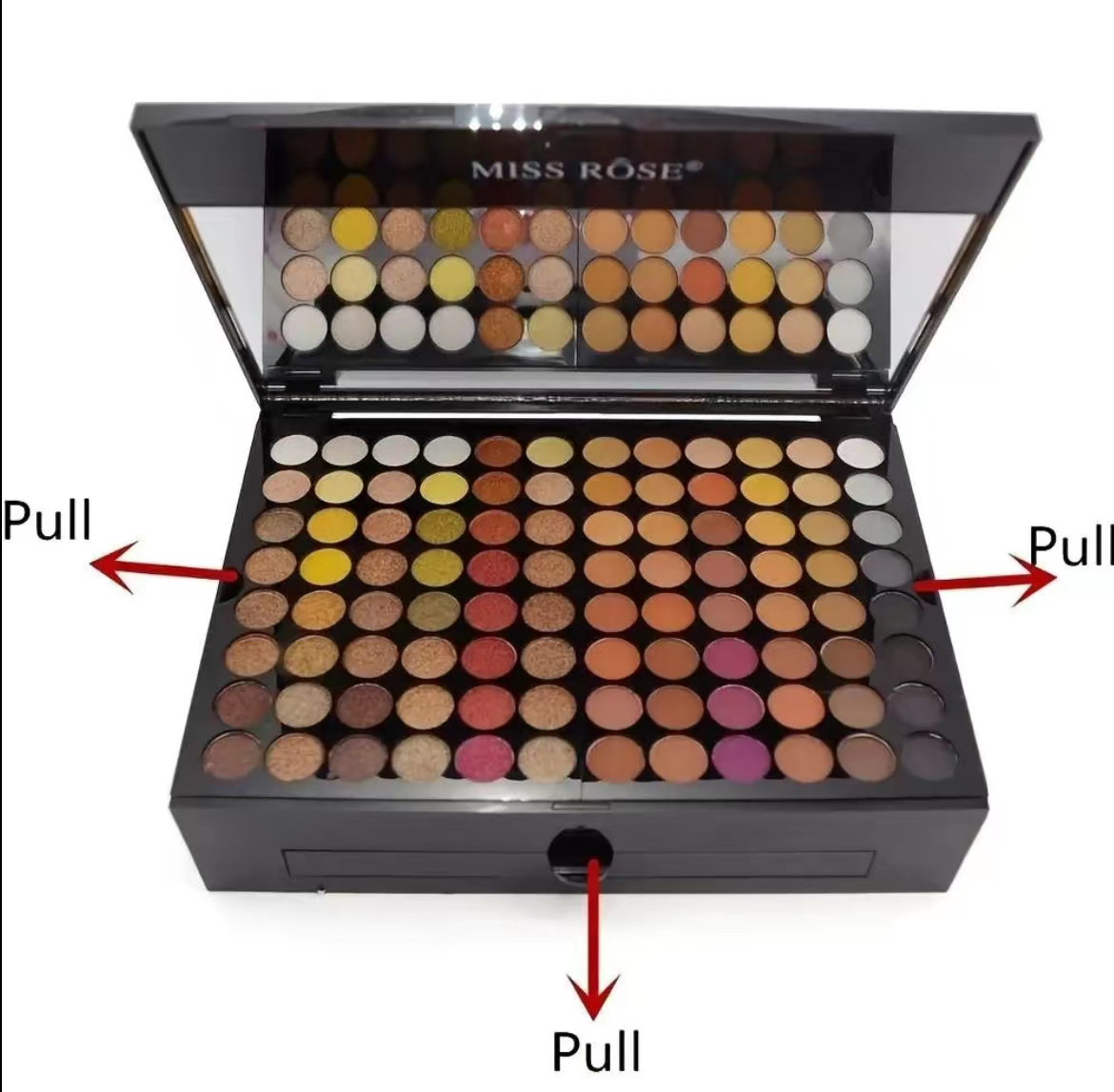 Makeup Palette, Including Matte Eyeshadow, Compact Powder, Blusher Powder, Eyebrow Powder, Brush, Eyeliner Pen & Mirror, Makeup Set, Summer Makeup, Makeup Gift Set