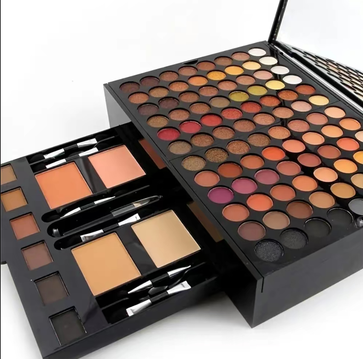 Makeup Palette, Including Matte Eyeshadow, Compact Powder, Blusher Powder, Eyebrow Powder, Brush, Eyeliner Pen & Mirror, Makeup Set, Summer Makeup, Makeup Gift Set