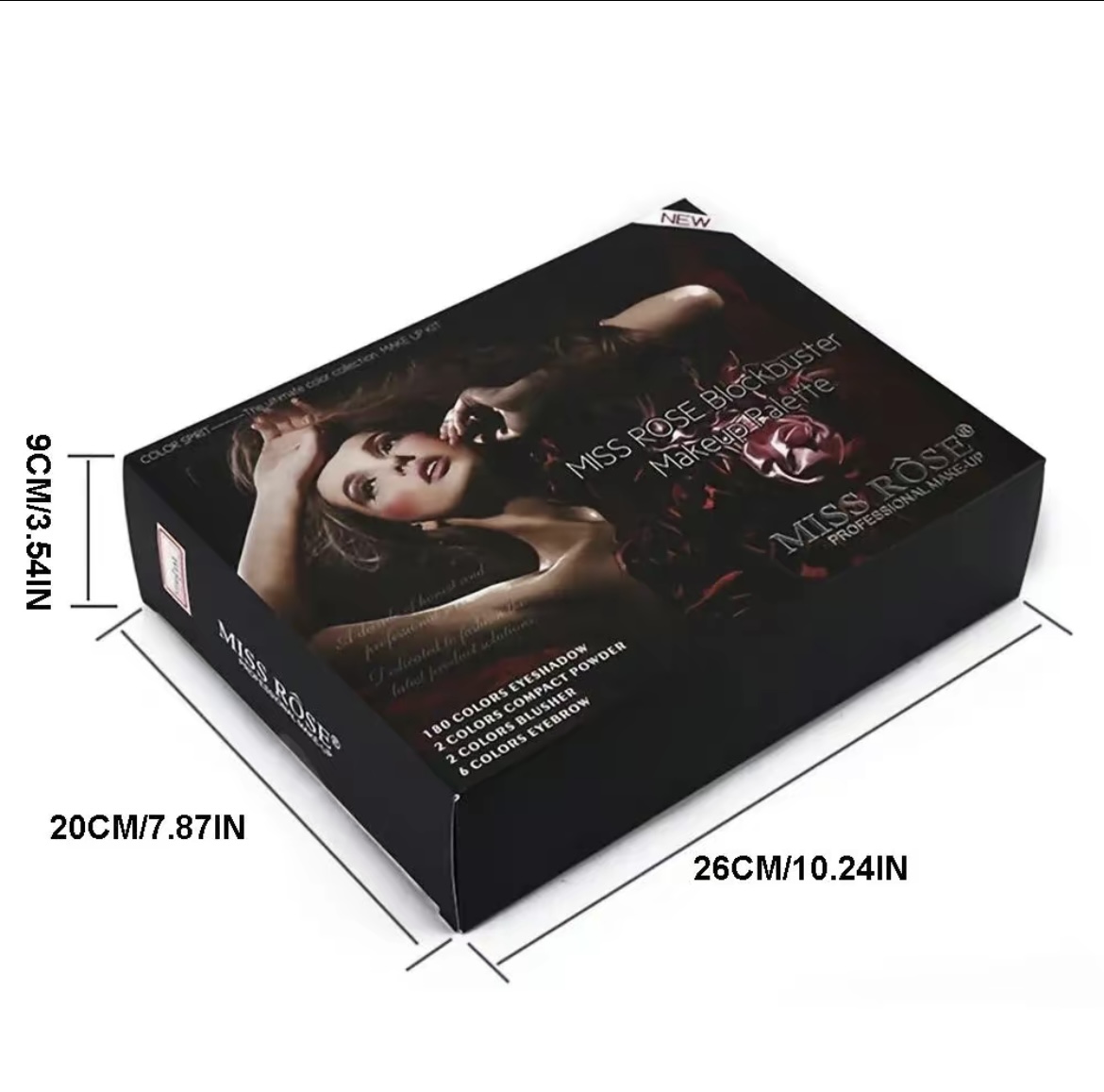 Makeup Palette, Including Matte Eyeshadow, Compact Powder, Blusher Powder, Eyebrow Powder, Brush, Eyeliner Pen & Mirror, Makeup Set, Summer Makeup, Makeup Gift Set