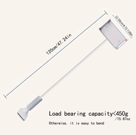 360-Degree Rotating Tablet & Phone Stand, Adjustable Bedside Mount with Flexible Spiral Base, Perfect Bedside Companion for Tablets and Smartphones, Tablet Holder