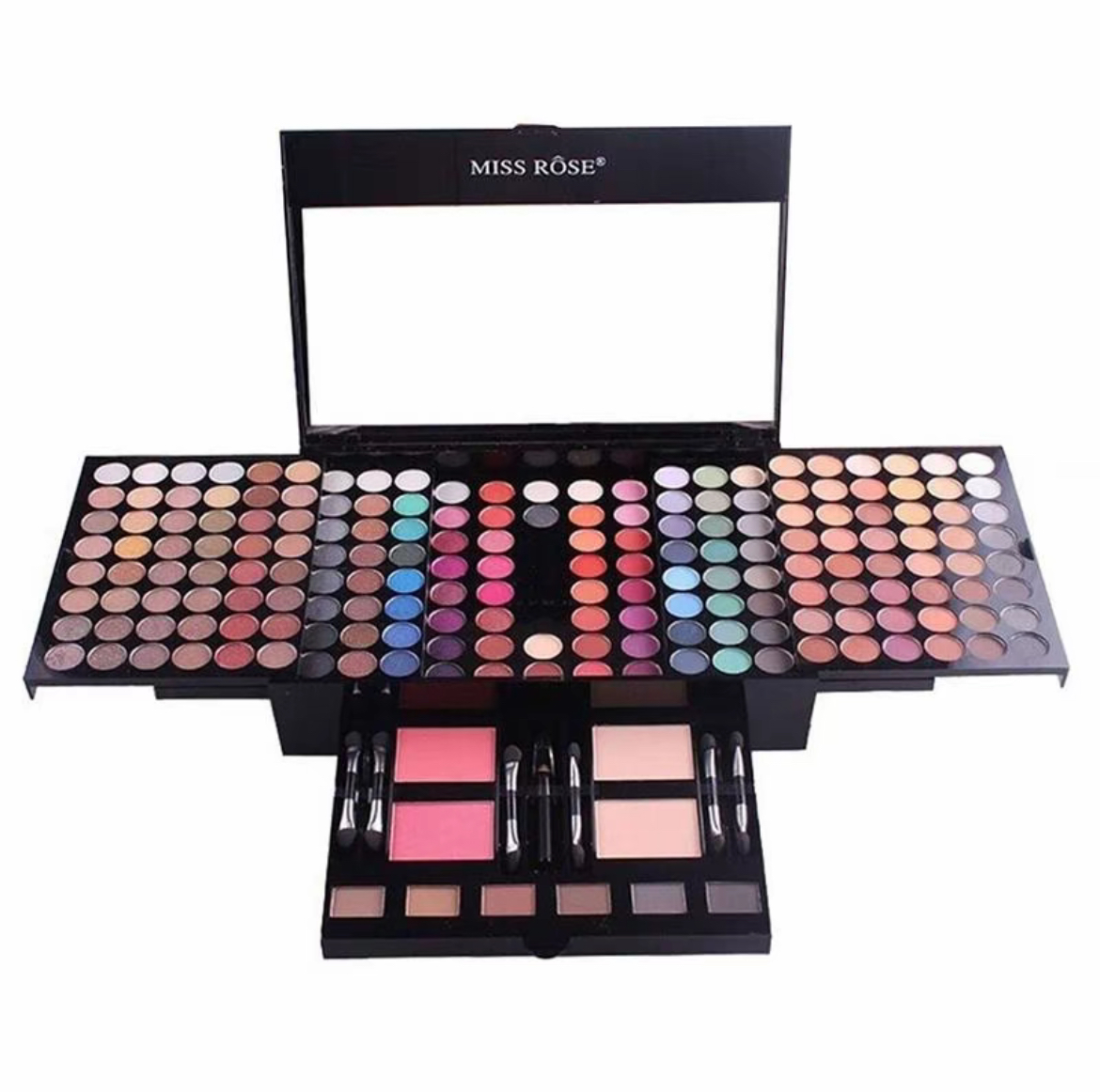 Makeup Palette, Including Matte Eyeshadow, Compact Powder, Blusher Powder, Eyebrow Powder, Brush, Eyeliner Pen & Mirror, Makeup Set, Summer Makeup, Makeup Gift Set