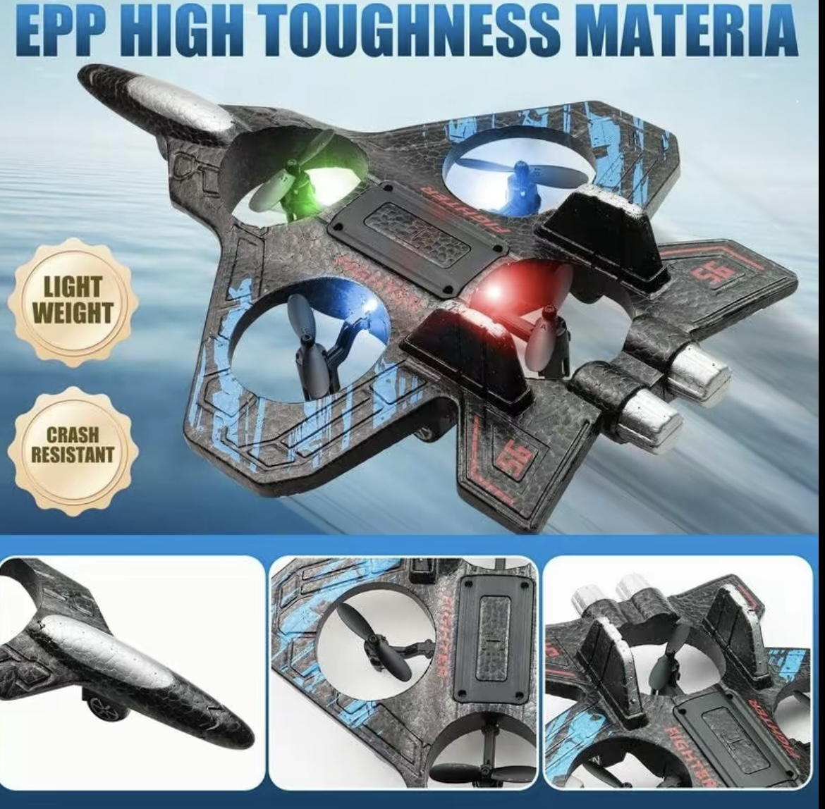 Remote Control Airplane, 4-axis Flight Model, High Toughness Foam Glider, Gravity Glider, RC Airplane Toy for Kids, Birthday Gift