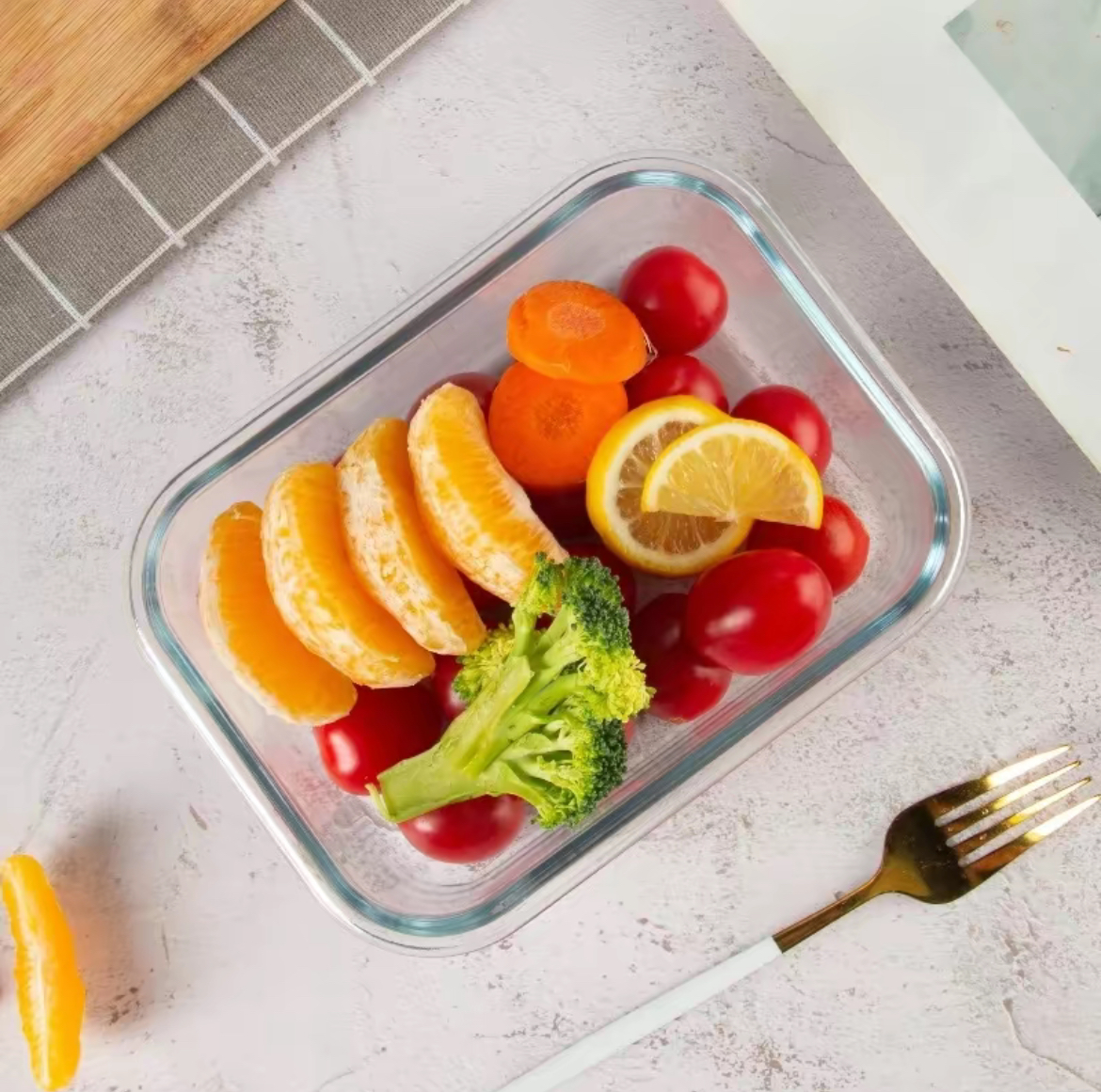 Recipientes de Cristal Para Alimentos - 24 Piezas (12 recipientes y 12 tapas) - Apto lavavajillas