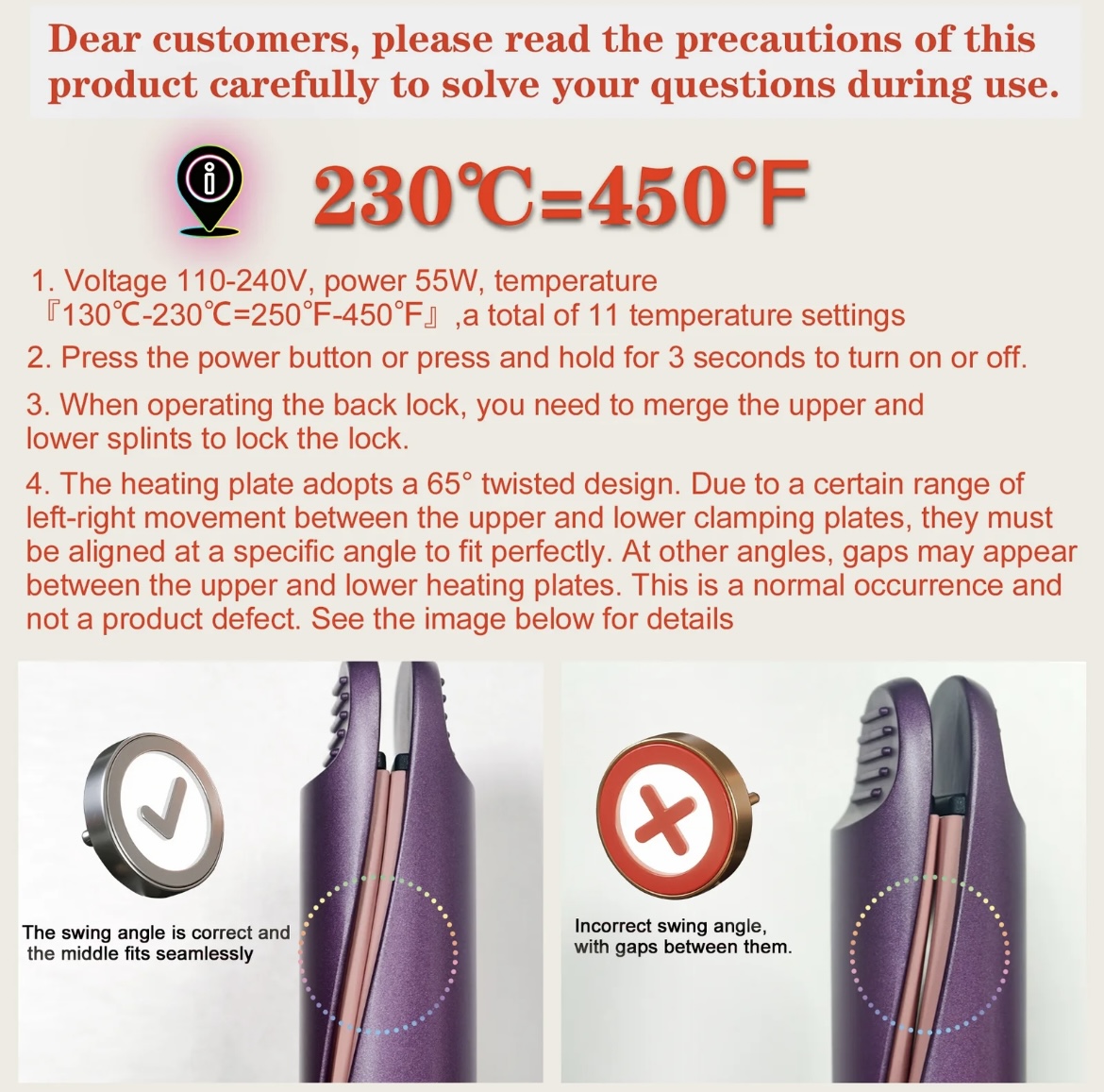 2 in 1 Hair Straightener & Curler, 1 Count Fast Heating Temperature Adjustable Hair Straightening & Curling Iron with LCD Display, Hair Styling Tool for Women #TOP PICKS