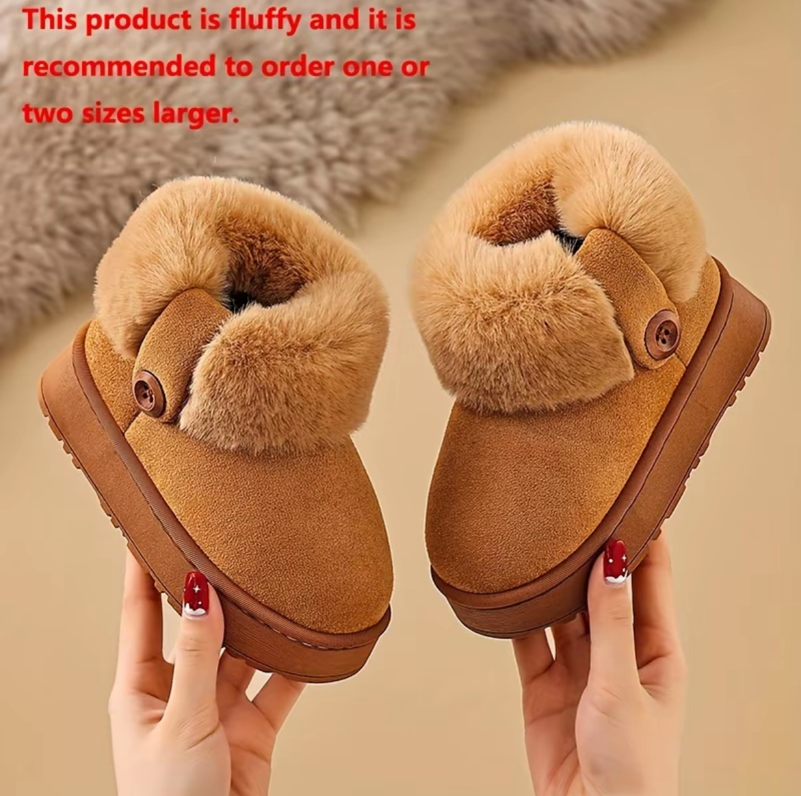 New Winter Kids Plush Boots, Boys Girls Warm Breathable Snow Boots, Thickened Anti-Slip Soft Sole, Cold-Proof Shoes