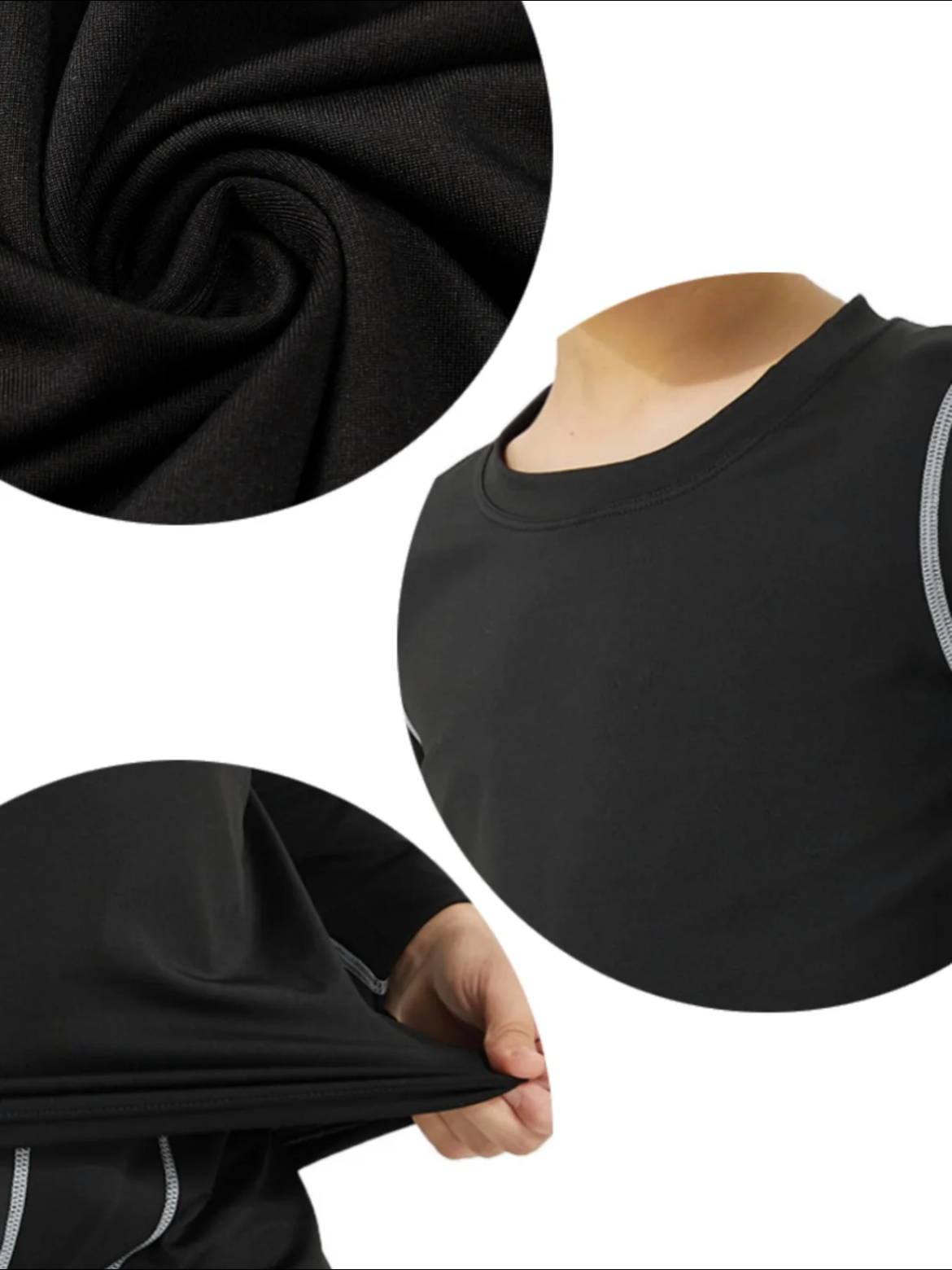 Boy's Plain Top Stitching Thermal Underwear Set, Casual Long Sleeve Tee & Leggings, Casual Comfy Thermal Set for Fall & Winter