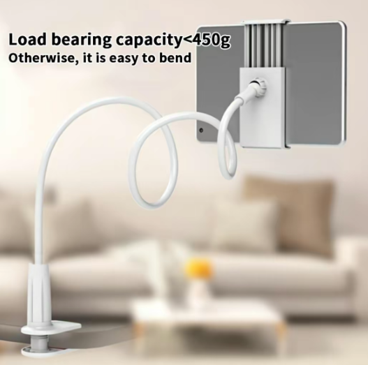 360-Degree Rotating Tablet & Phone Stand, Adjustable Bedside Mount with Flexible Spiral Base, Perfect Bedside Companion for Tablets and Smartphones, Tablet Holder