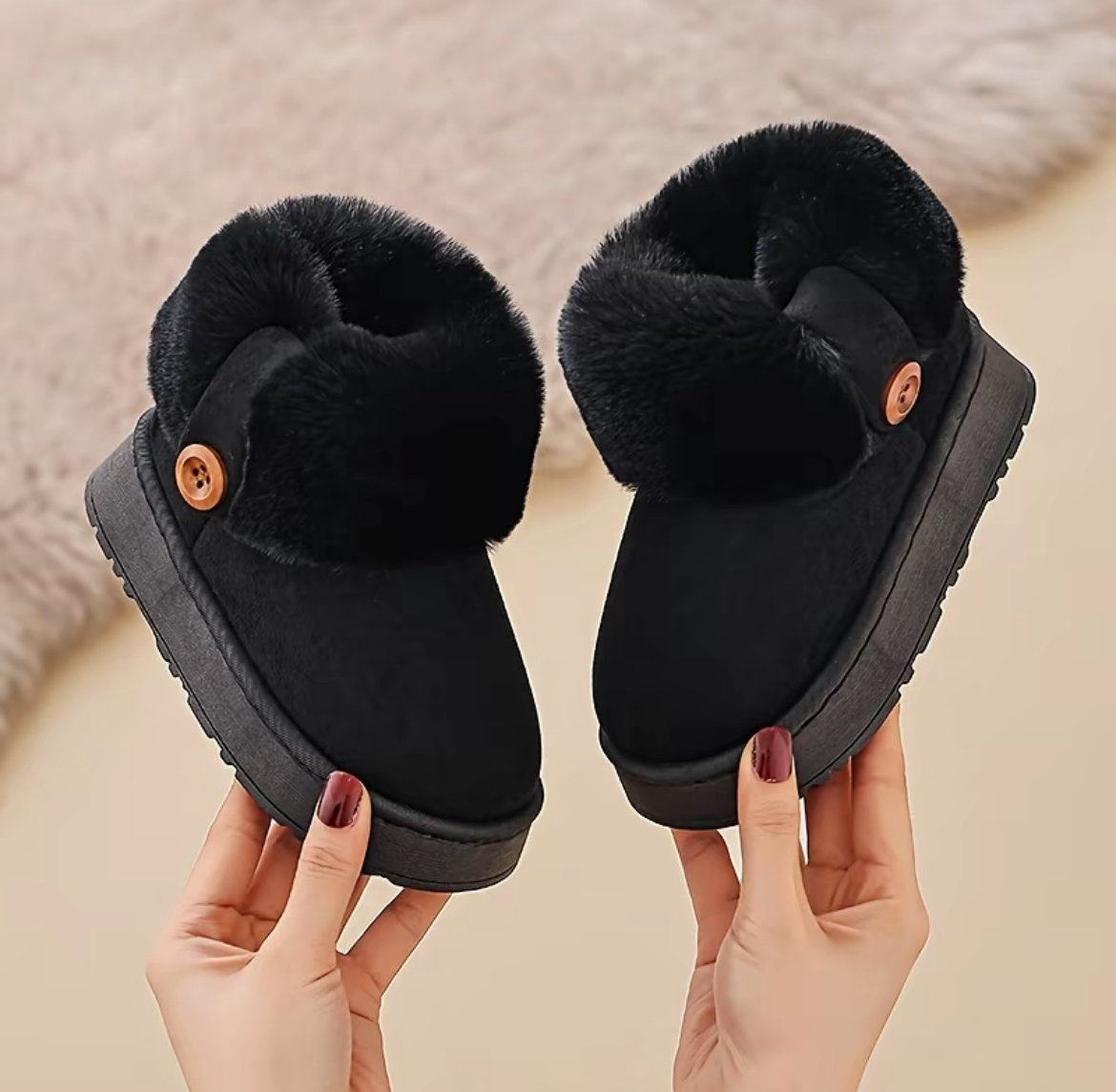 New Winter Kids Plush Boots, Boys Girls Warm Breathable Snow Boots, Thickened Anti-Slip Soft Sole, Cold-Proof Shoes