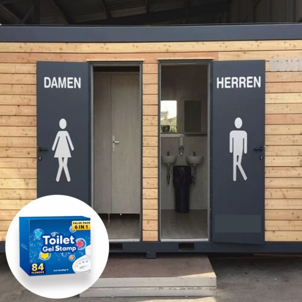 Toilet Gel Stamp, 6pcs/set Flower Pattern Toilet Gel Cleaner, Toilet Cleaning Gel, Toilet Cleaner, Bathroom Cleaning Supplies