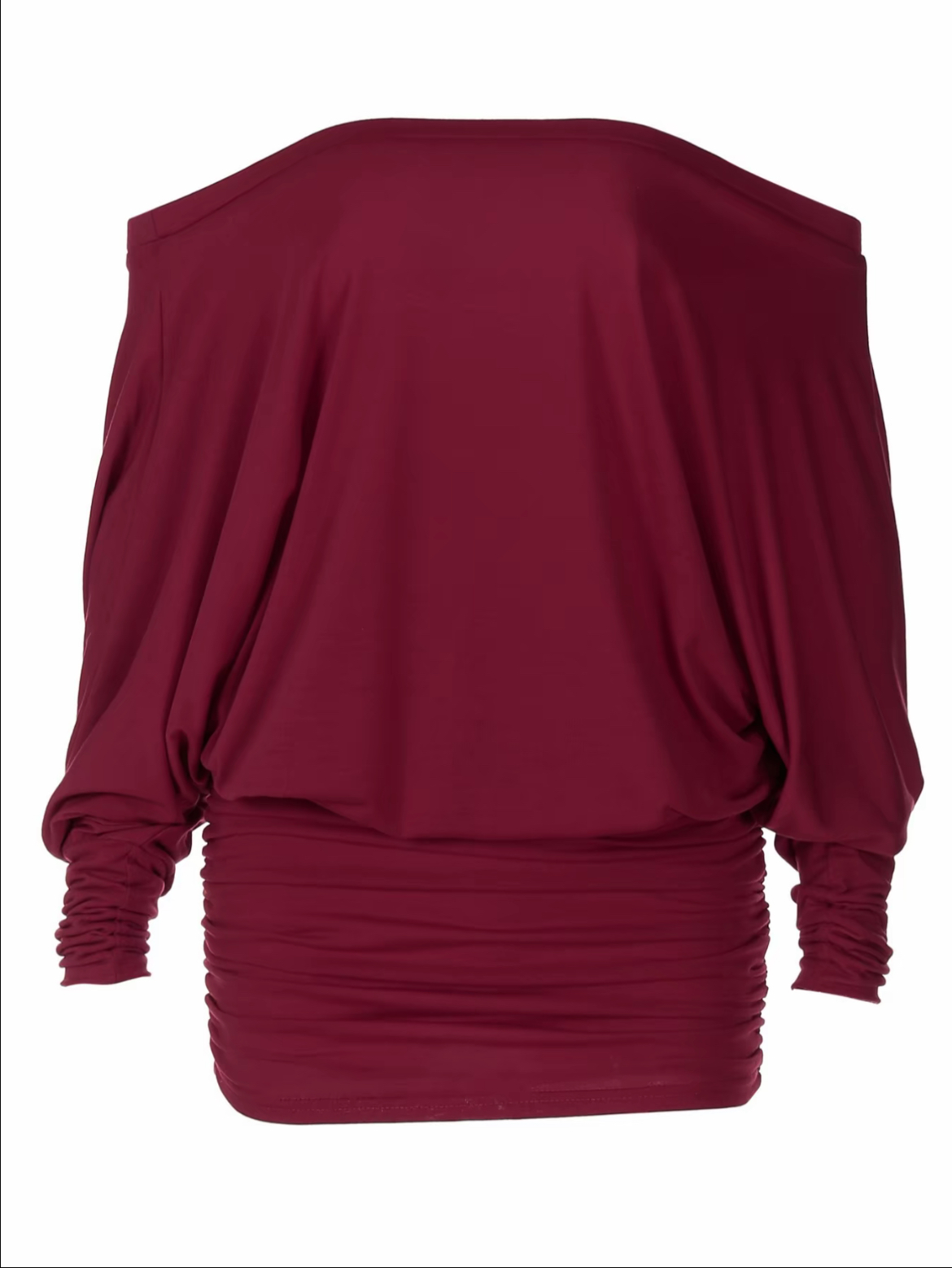 Women's Sheer Ruched Party Dress, Off-The-Shoulder Long Sleeve Women's Mini Dress for Spring & Fall