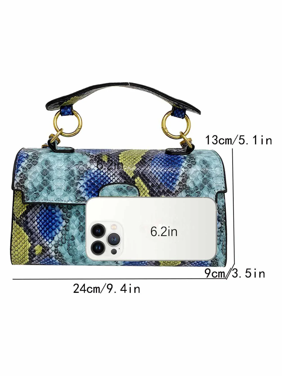 Fashionable Snakeskin Print Handbag, New Fashion Versatile Shoulder Bag, Crossbody Bag for Women, Casual Trendy Versatile High-quality Daily Commuting Bag
