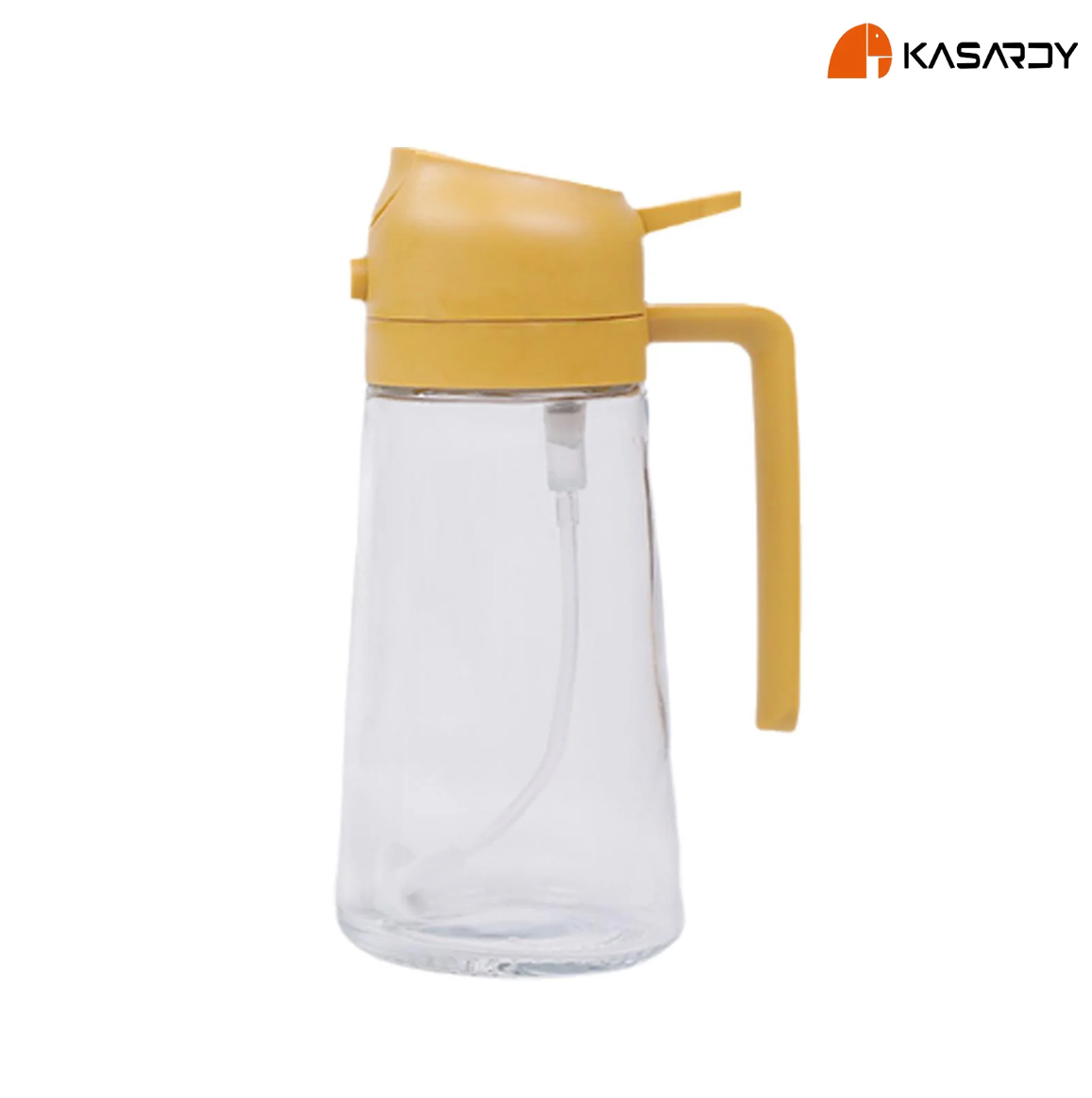 Multifunctional 2 in 1 Glass Oil Dispenser, 1 Count Oil Sprayer with Handle, Oil Dispenser for Cooking, Baking, Frying, Kitchen Utensils & Gadgets #TOP PICKS