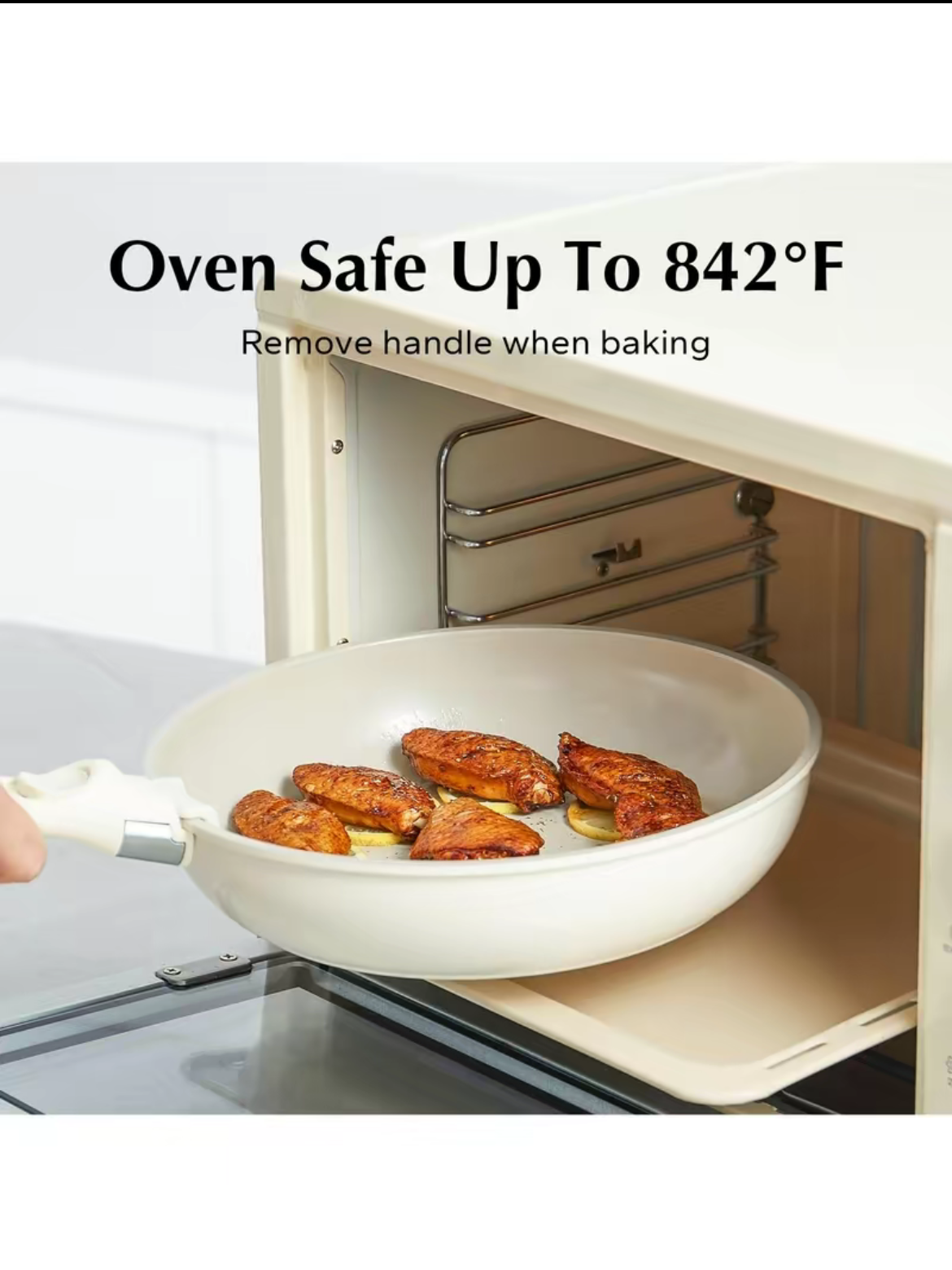 Redchef - ensemble de casseroles et poêles en céramique, antiadhésives, antiadhésives, Non toxiques, antiadhésives, sans PFAS PFOA et PTFE, poignée détachable, 5 pièces, ustensiles de cuisine pour camping-car