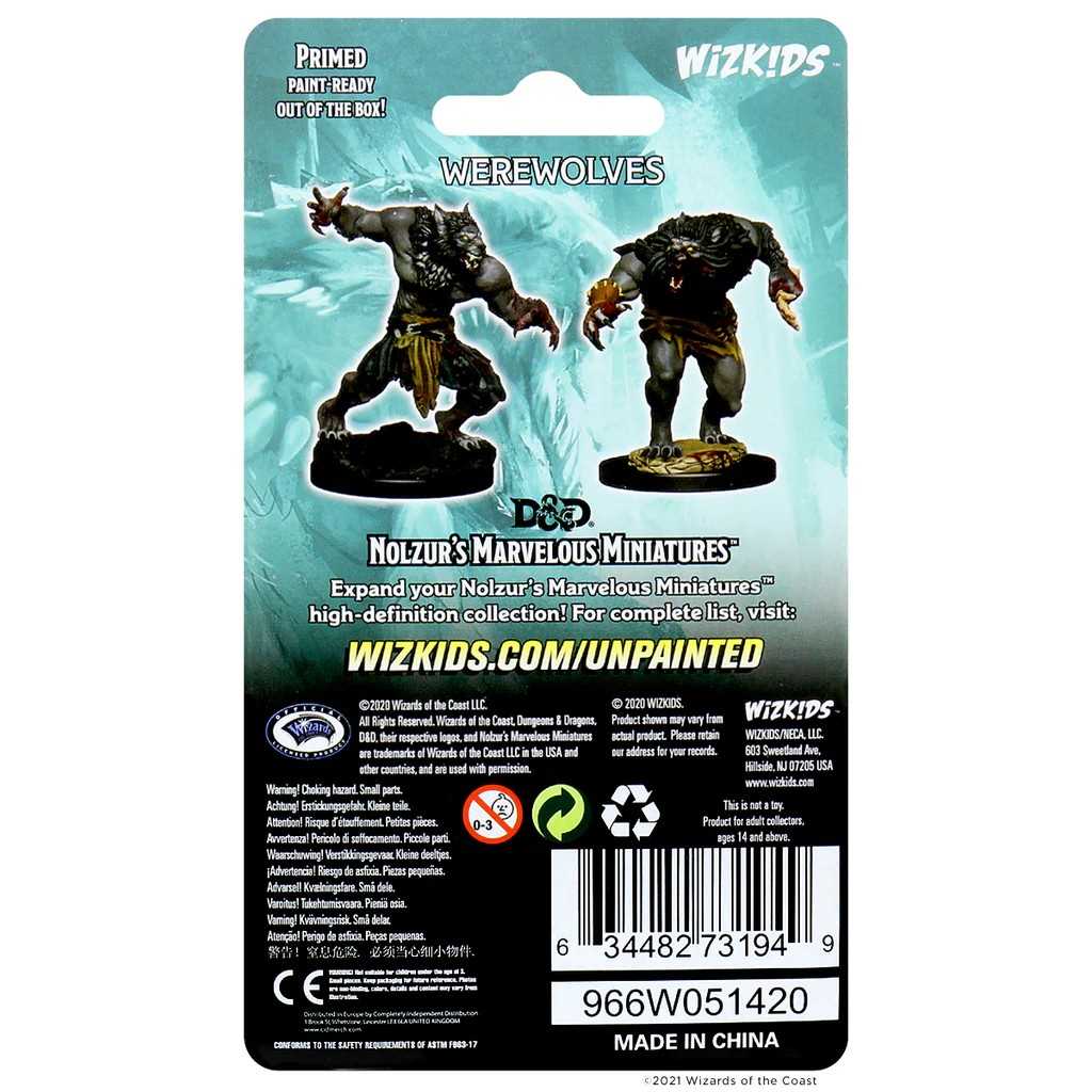 D&D Unpainted Miniatures: Werewolves