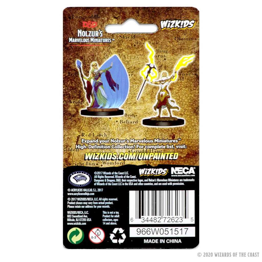 D&D Unpainted Miniatures: Elf Female Wizard