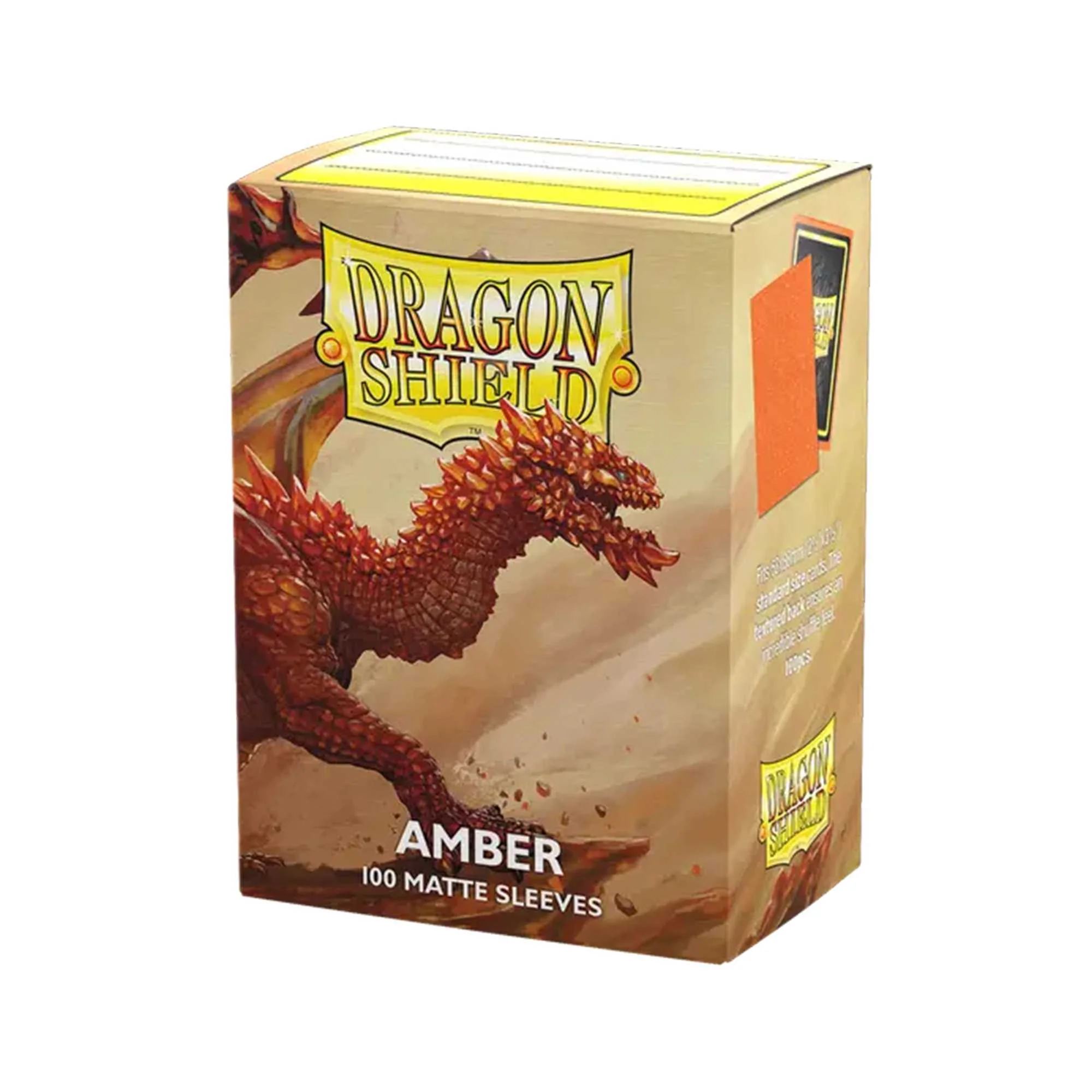 Dragon Shield Amber Matte Sleeves - Standard Size (100)