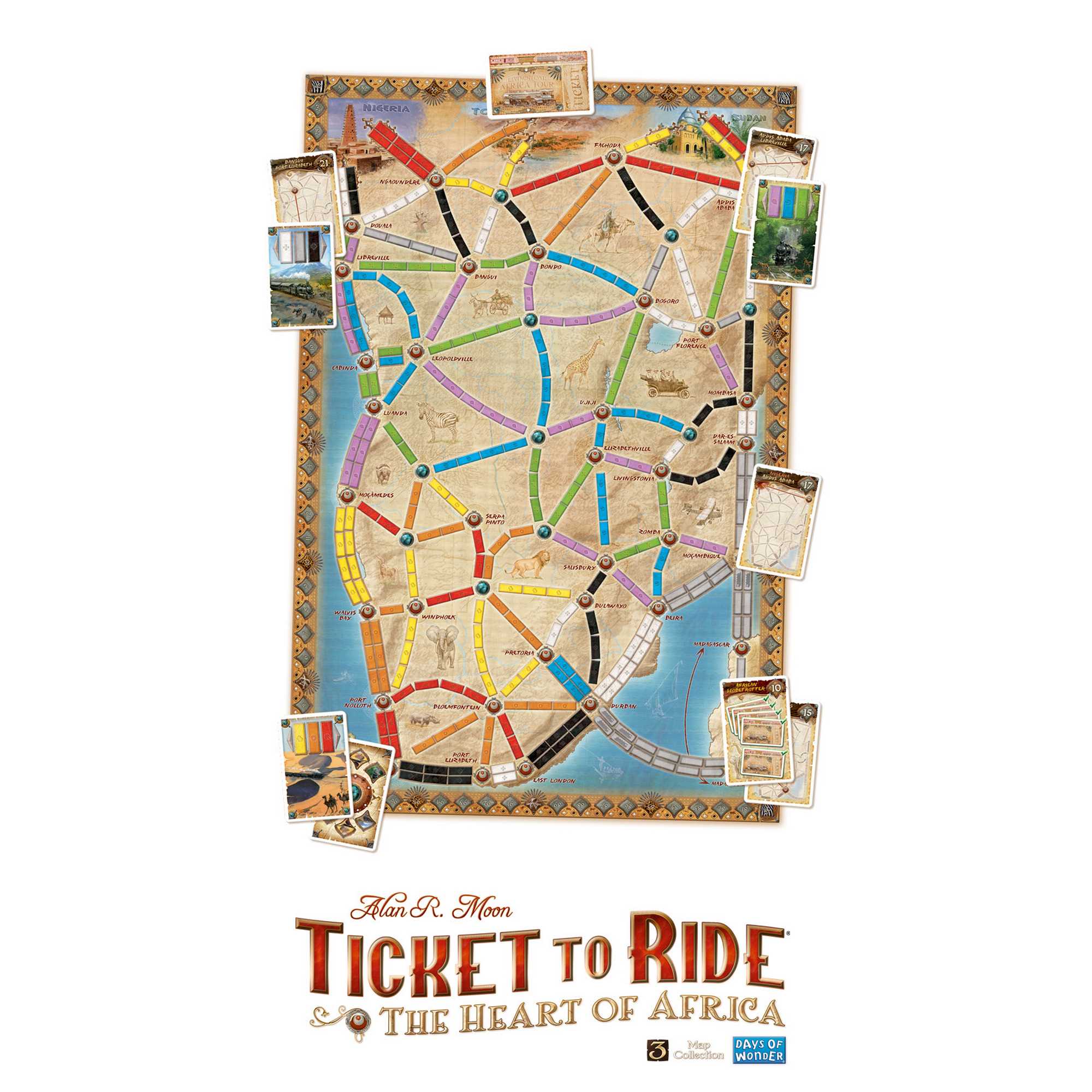 Ticket To Ride Map Collection: Volume 3 - The Heart of Africa
