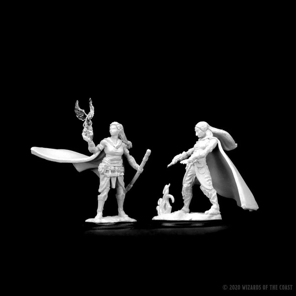 D&D Unpainted Miniatures: Elf Female Druid