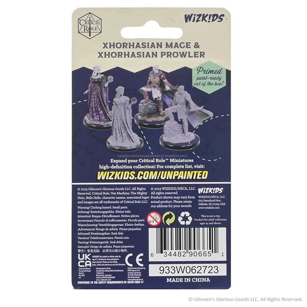 Critical Role Unpainted Miniatures: Xhorhasian Mage & Xhorhasian Prowler