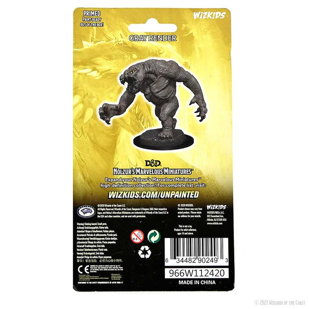 D&D Nolzur's Marvelous Miniatures: Gray Render