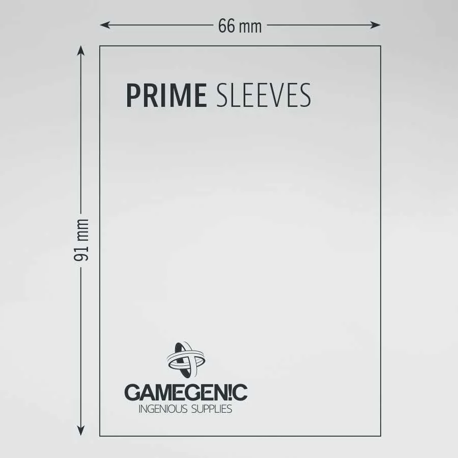 Prime Double Sleeving Pack 100 - Clear & Black (2 x 100ct.)