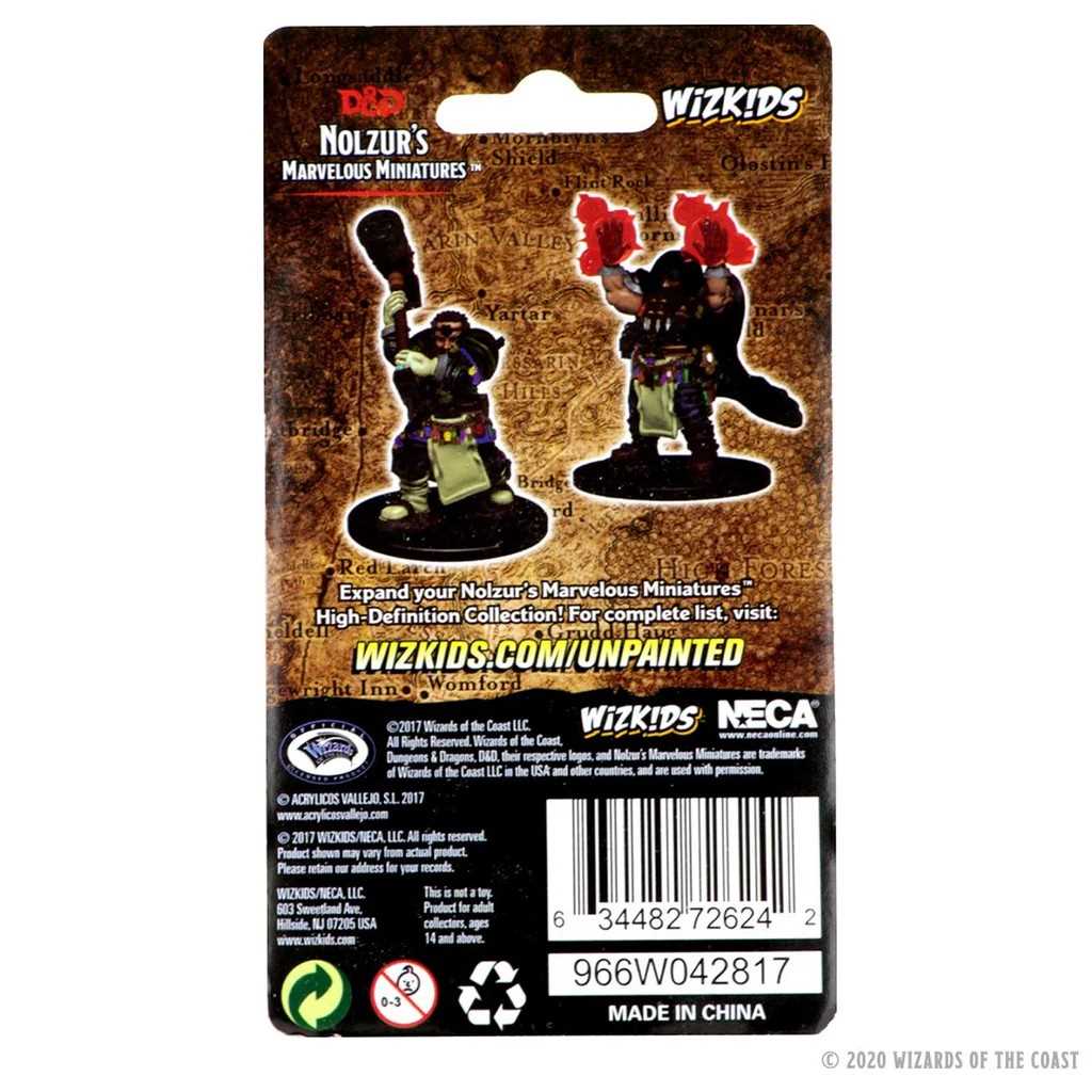 D&D Unpainted Miniatures: Dwarf Male Cleric