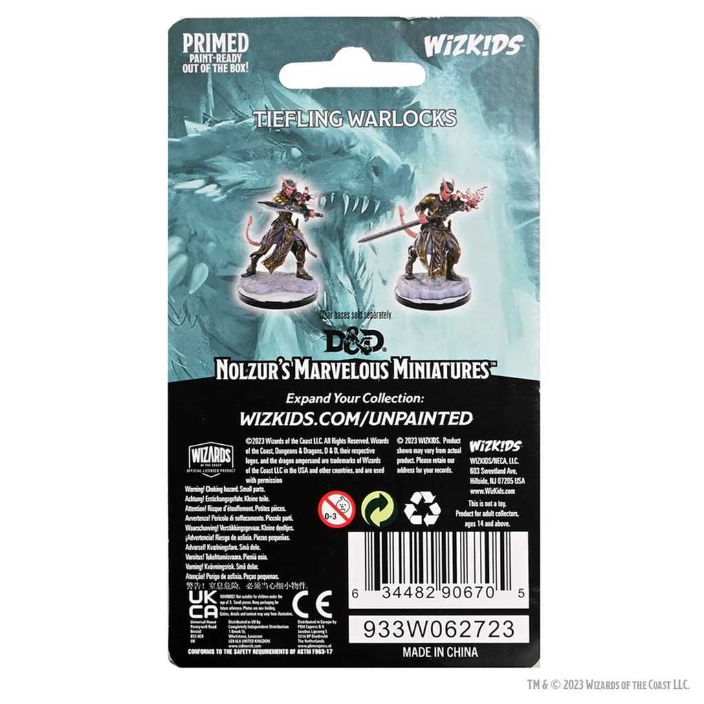 D&D Nolzur's Marvelous Miniatures: Tiefling Warlocks