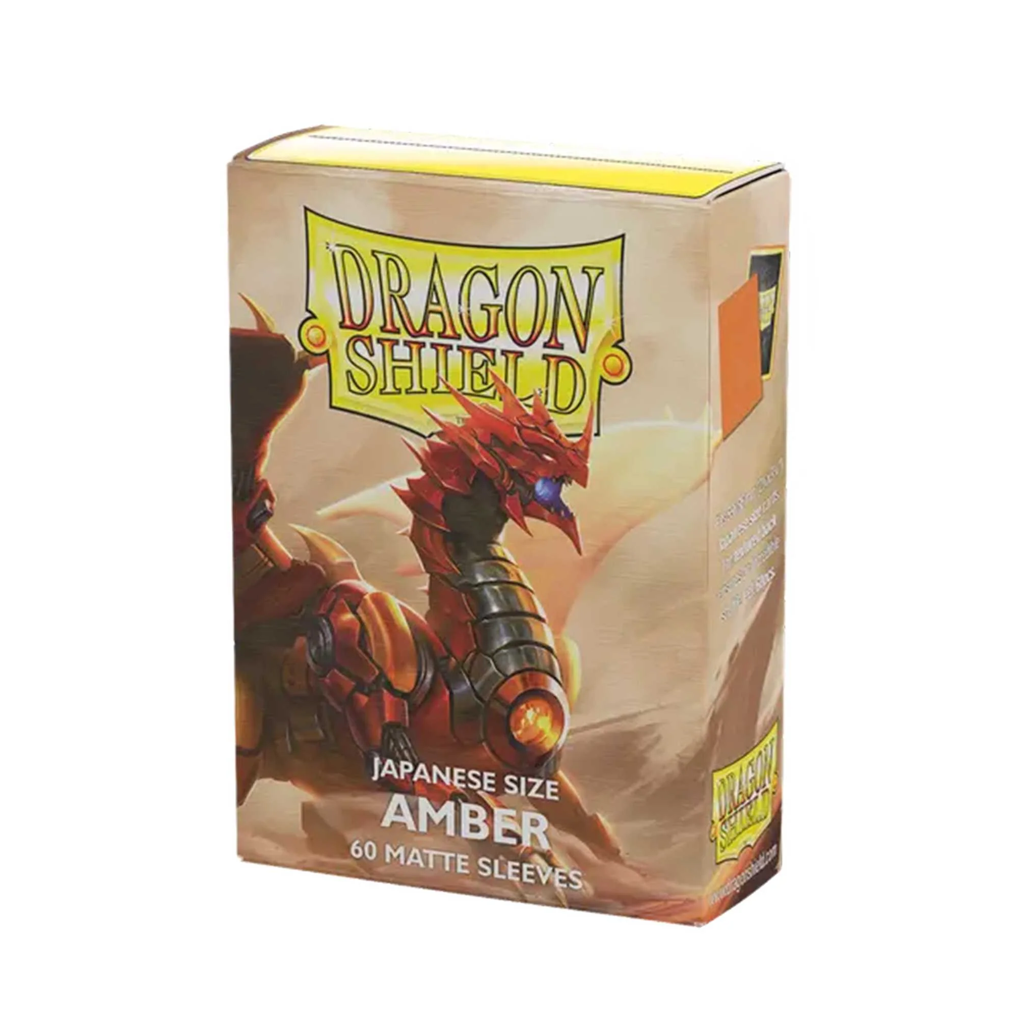 Dragon Shield Amber Matte Sleeves - Japanese Size (60)