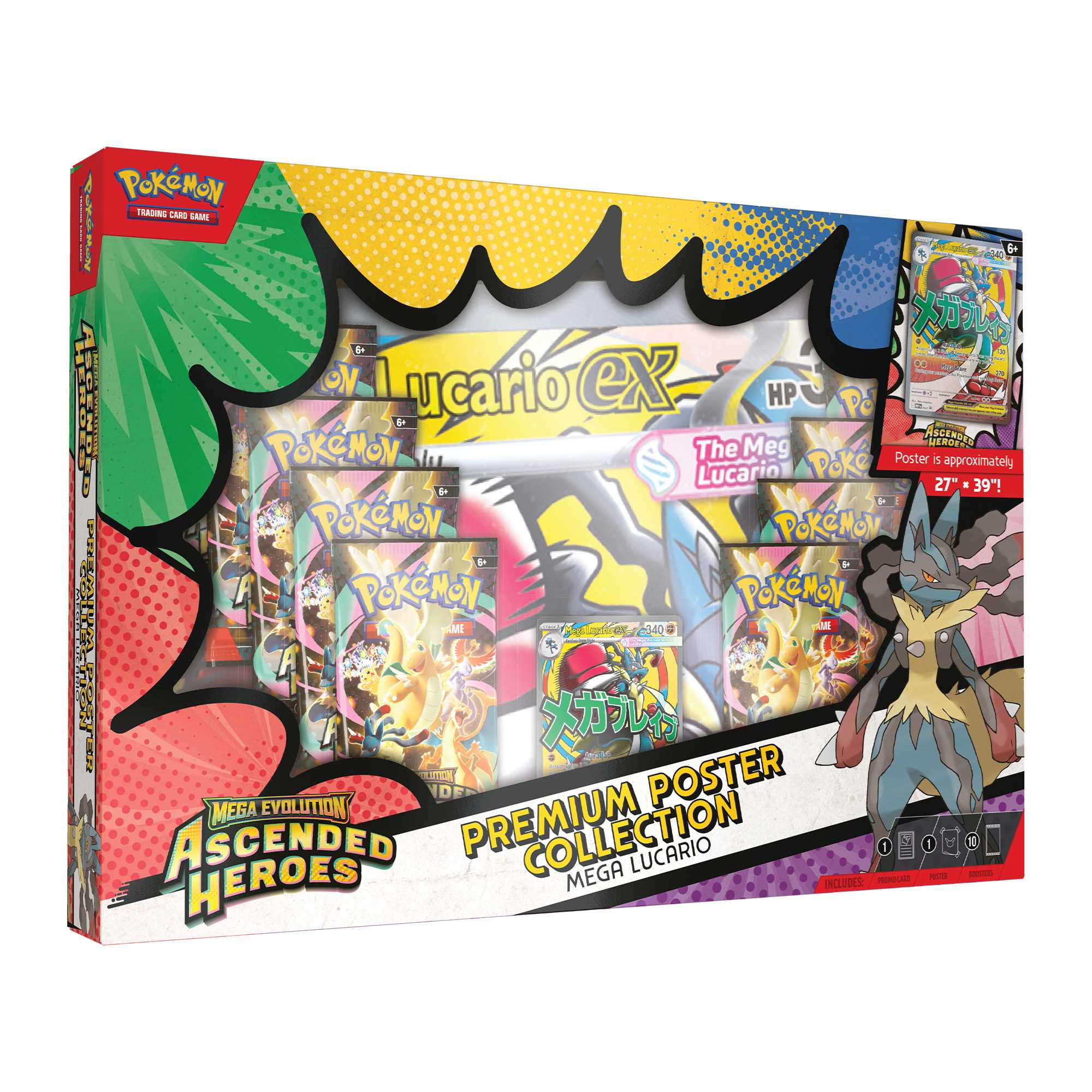 Pokémon TCG: Mega Evolution Ascended Heroes - Premium Poster Collection - Assortment (Case of 6)