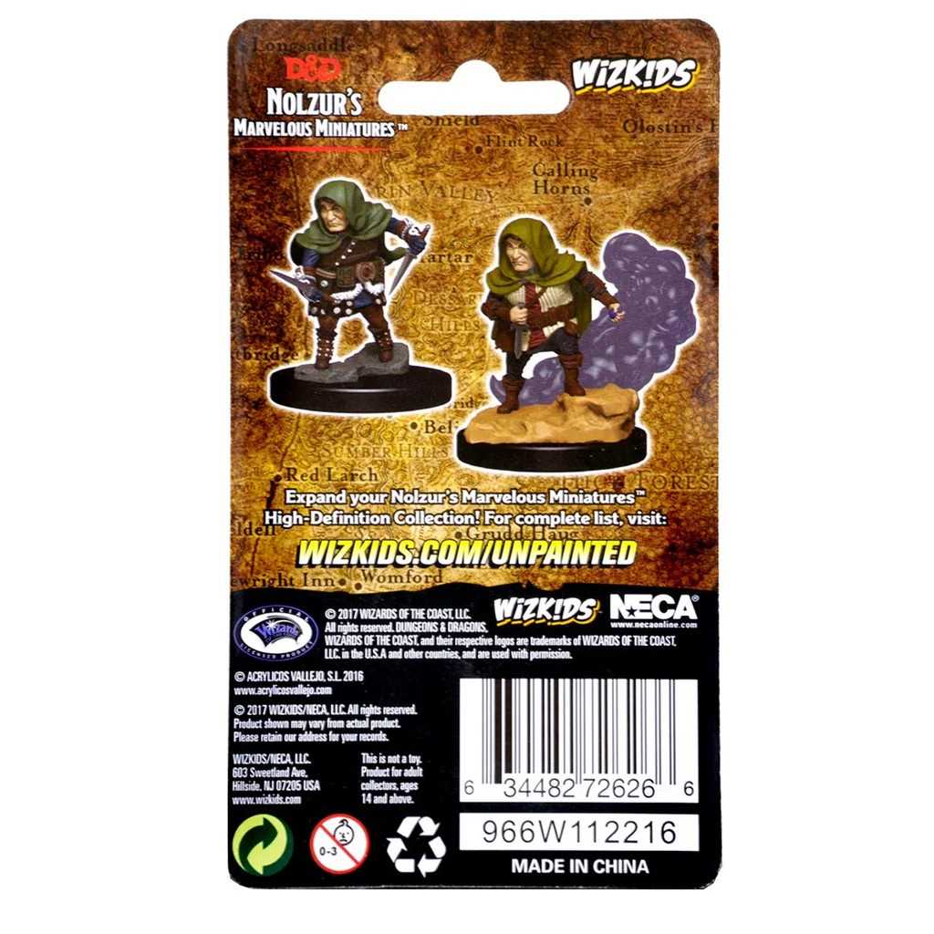 D&D Unpainted Miniatures: Halfling Male Rogue